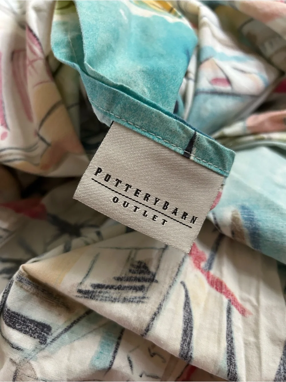 Pottery Barn Outlet Riviera King Duvet Cover Cotton
